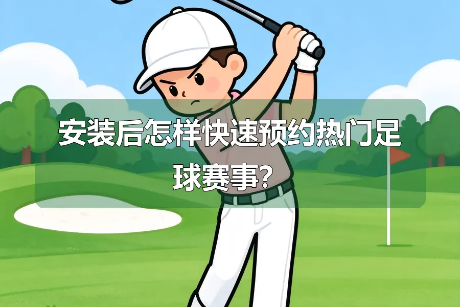 安装后怎样快速预约热门足球赛事？